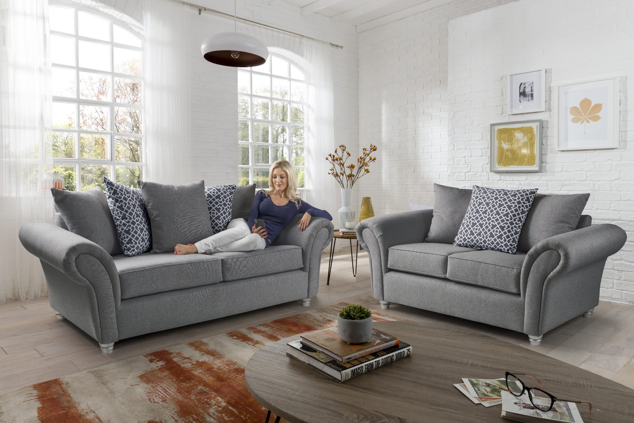 Verona 3 Seater & 2 Seater Sofas Pay Weekly Carpets