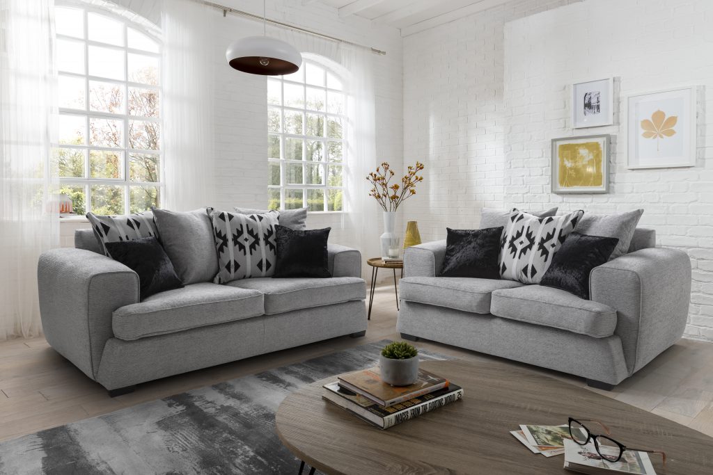 Giselle 3 Seater & 2 Seater Sofas Pay Weekly Carpets
