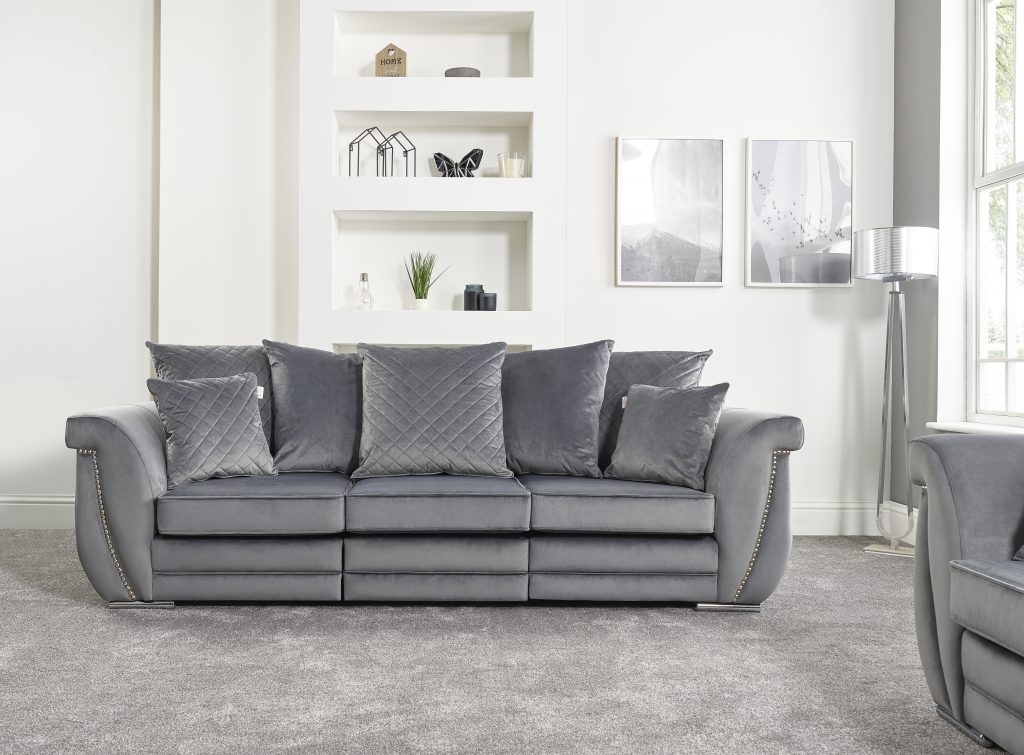 Grey Leather Sofa Pay Weekly at Thomas Brookshire blog