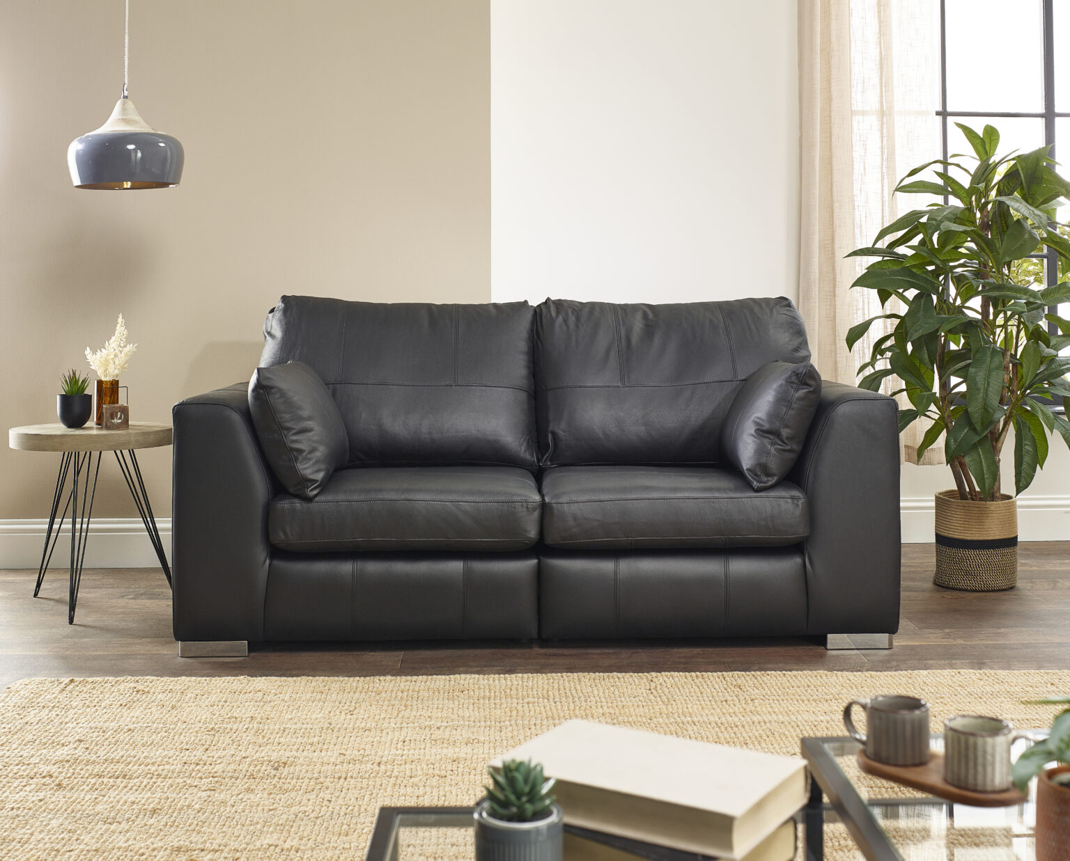 Verona Real Leather 3 & 2 Seater Sofas Pay Weekly Carpets