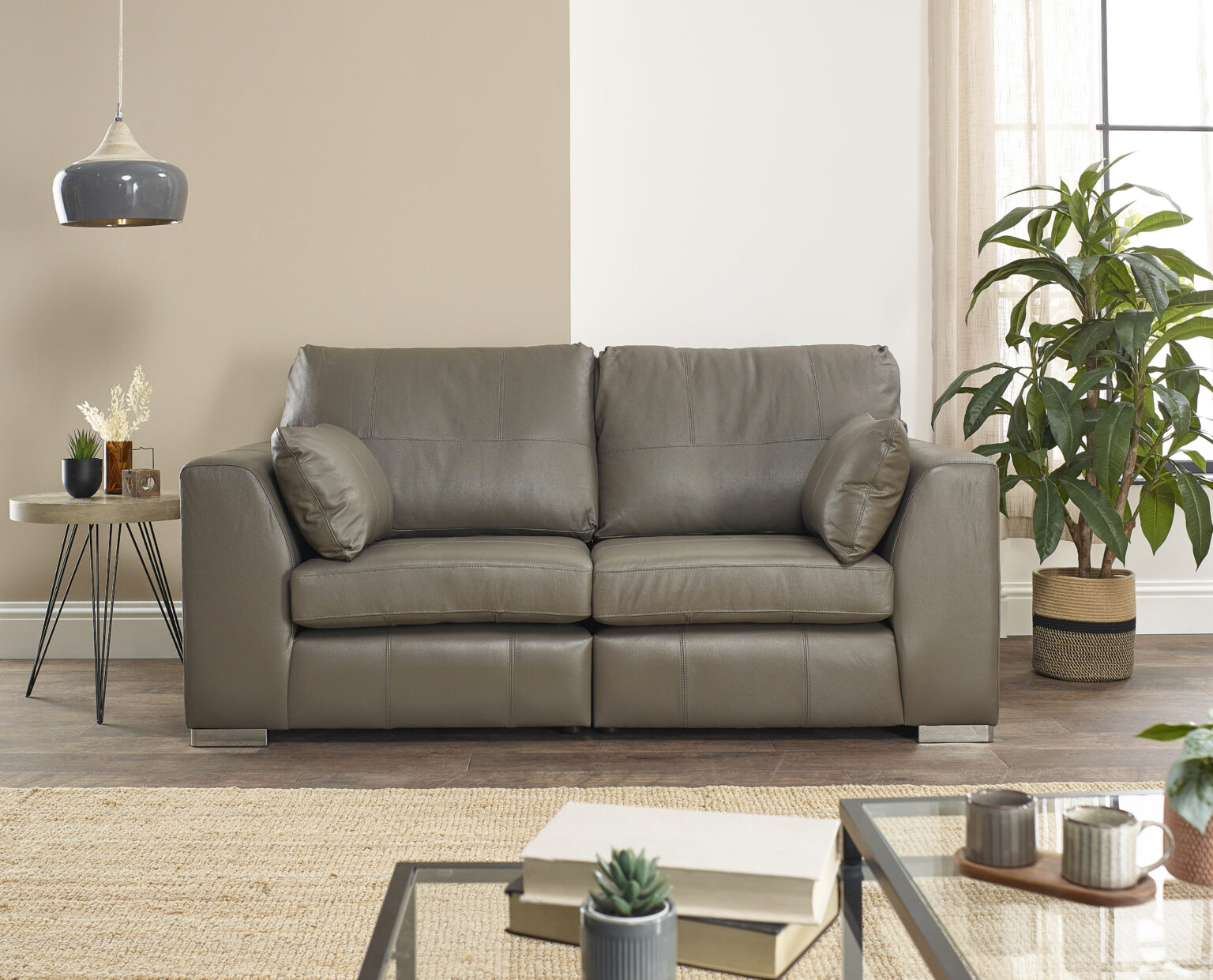 Verona Real Leather 3 & 2 Seater Sofas Pay Weekly Carpets