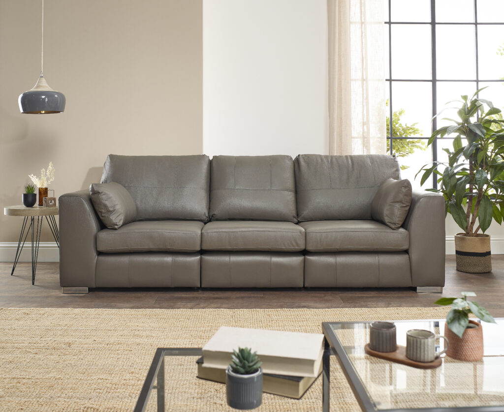 Verona Real Leather 3 & 2 Seater Sofas - Pay Weekly Carpets