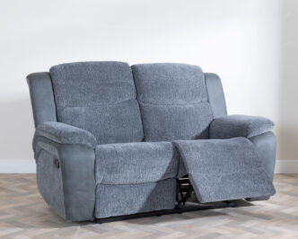 Torino Grey Fabric 2 Seater Recliner Sofa
