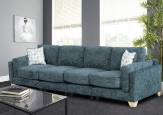 Tampa Fabric 4 Seater Sofa