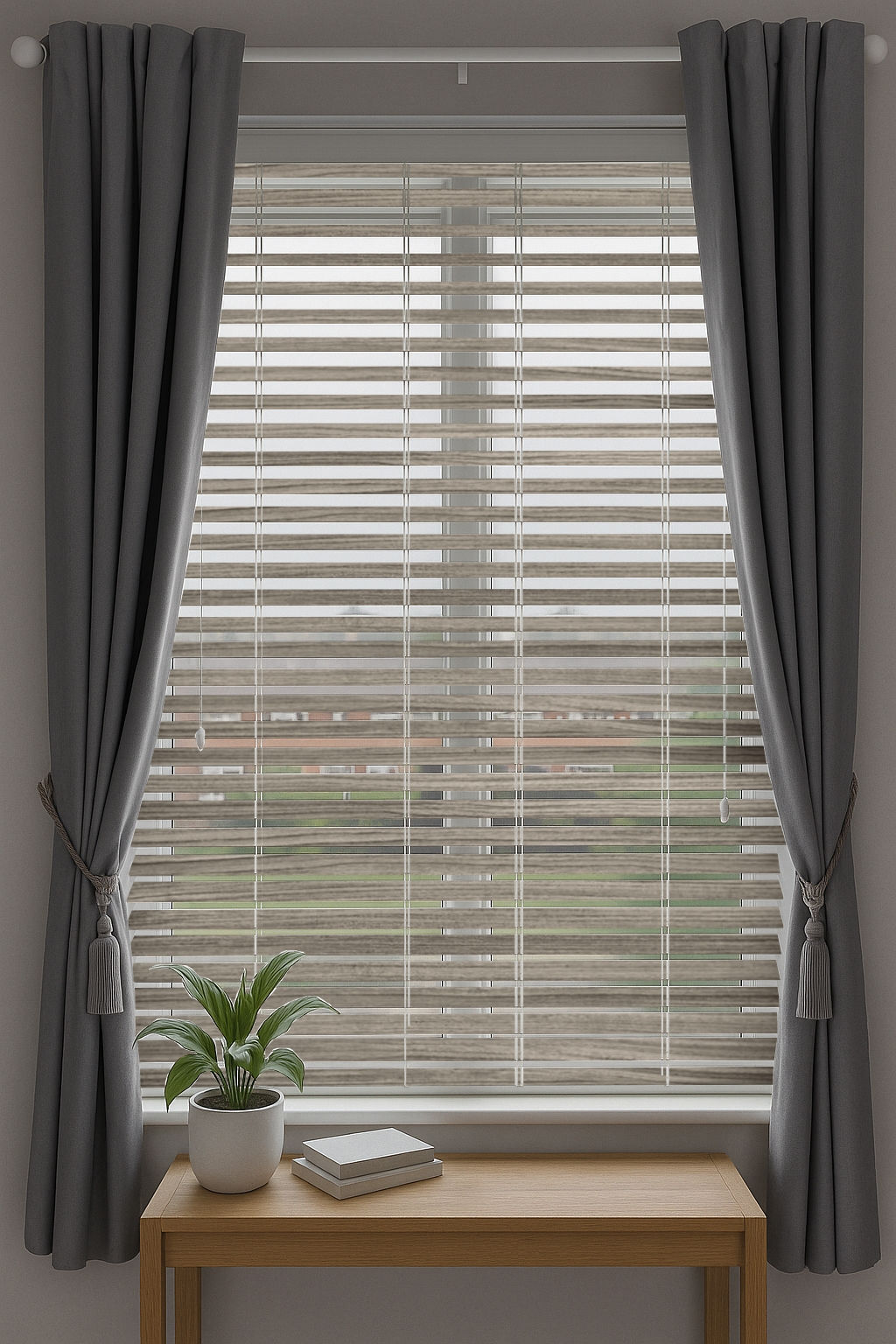 Fluid Pewter Venetian Blinds