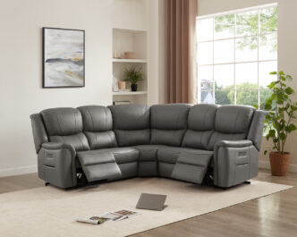 Premier Melbourne 2C2 Electric Recliner Corner Sofa - Grey