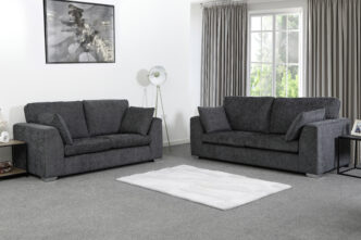 Premier Finch 3 & 2 Seater Sofas Charcoal
