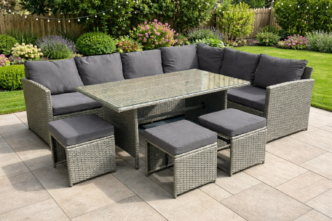 Premier Hawthorn 9 Seat Corner Rattan Dining Set