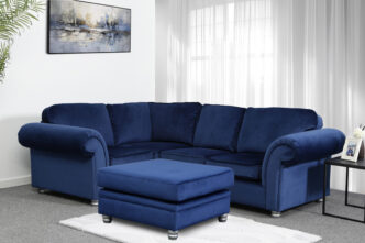 Premier Paradise Small Corner Sofa with Footstool - Royal