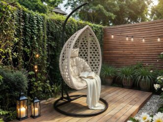 Premier Nivea Garden Egg Chair Grey Rattan