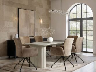 Premier Arno Dining Table with 6 Kora Chairs Set
