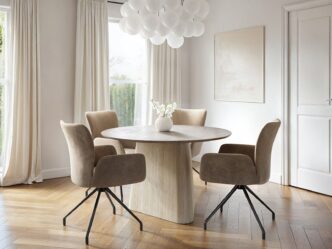 Premier Avorio Dining Table with Kora Chairs Set of 4