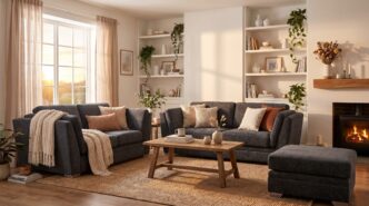 Premier Joshua 3 Seater and 2 Seater Sofas with Footstool